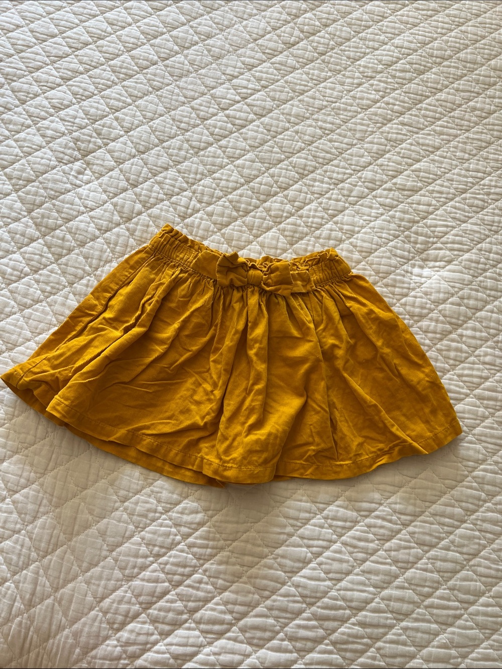 Genuine Kids Toddler Girl Mustard Yellow Corduroy Skirt Size 4t